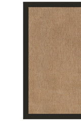 Islamorada-Basketweave Canvas Black Area Rug