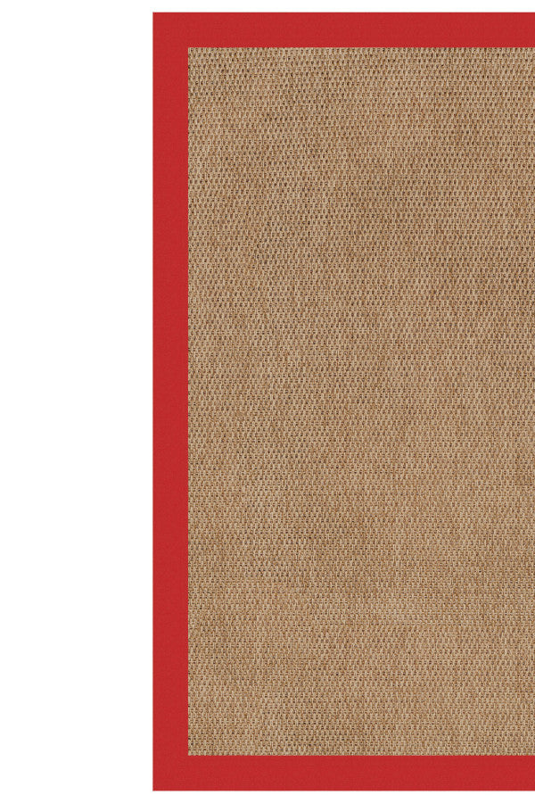 Islamorada-Basketweave Canvas Jockey Red Area Rug