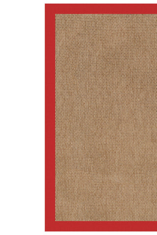 Islamorada-Basketweave Canvas Jockey Red Area Rug