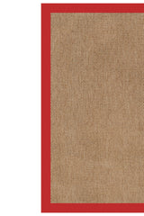Islamorada-Basketweave Canvas Jockey Red Area Rug