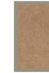 Islamorada-Basketweave Canvas Taupe Area Rug