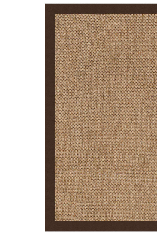 Islamorada-Basketweave Canvas Bay Brown Area Rug
