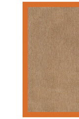 Islamorada-Basketweave Canvas Tangerine Area Rug