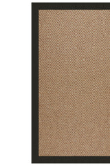 Islamorada-Diamond Canvas Black Area Rug