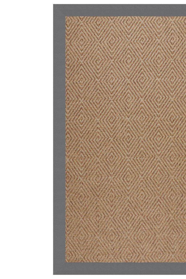 Islamorada-Diamond Canvas Charcoal Area Rug