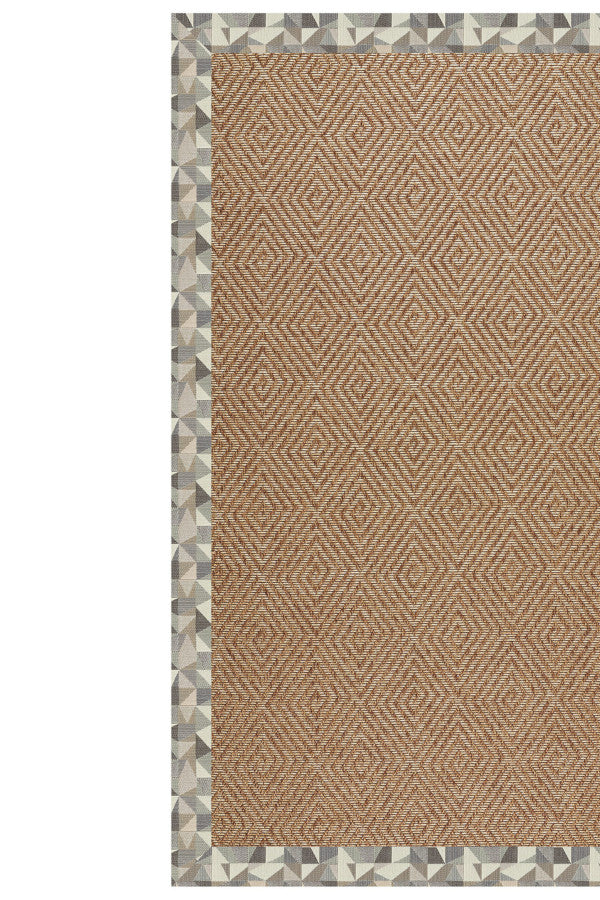 Islamorada-Diamond Geo Bronze Area Rug