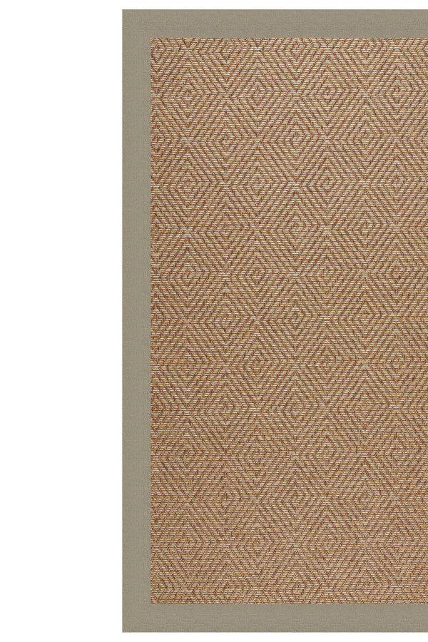Islamorada-Diamond Canvas Taupe Area Rug
