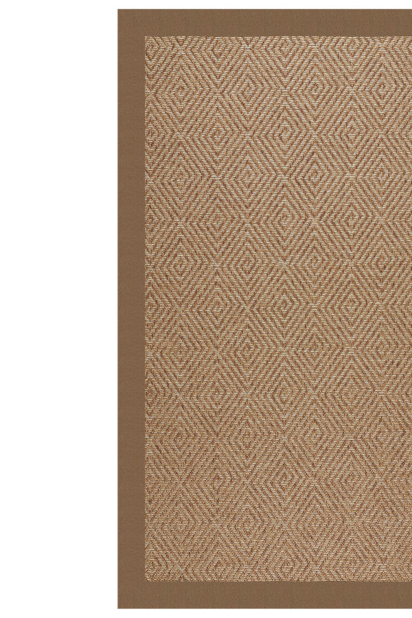 Islamorada-Diamond Canvas Cocoa Area Rug