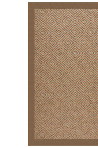 Islamorada-Diamond Canvas Cocoa Area Rug