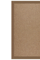 Islamorada-Diamond Canvas Cocoa Area Rug