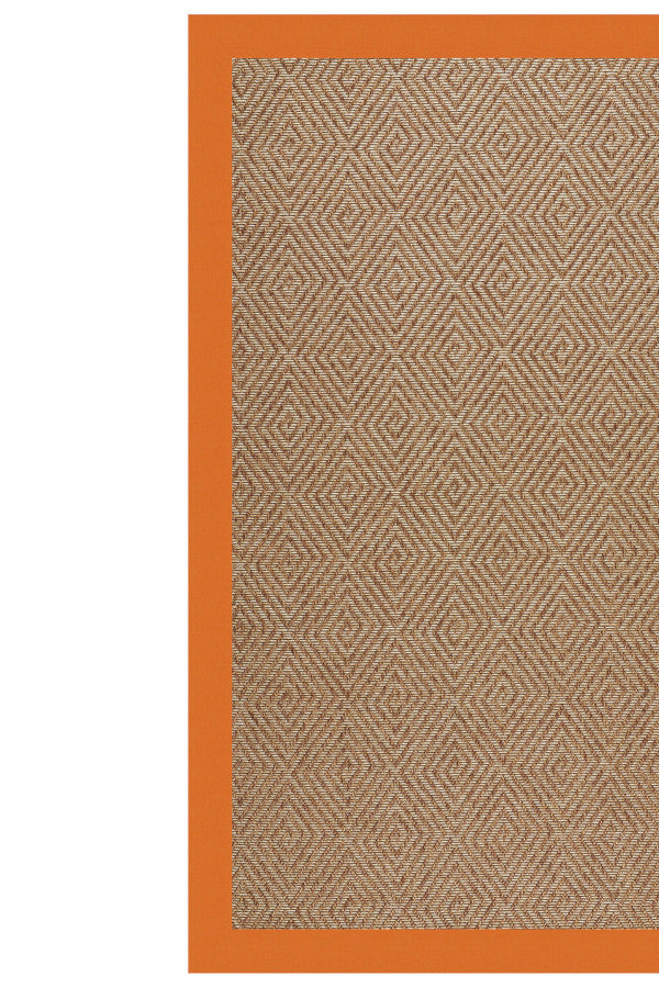 Islamorada-Diamond Canvas Tangerine Area Rug