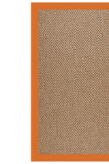 Islamorada-Diamond Canvas Tangerine Area Rug