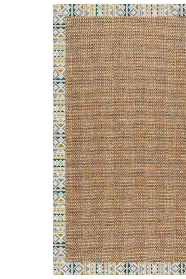 Islamorada-Herringbone Inca Lime Area Rug
