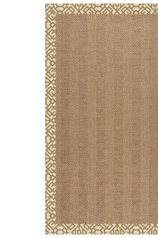 Islamorada-Herringbone Lattice Pesto Area Rug