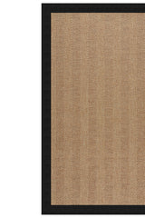 Islamorada-Herringbone Classic Black Area Rug