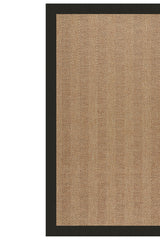 Islamorada-Herringbone Canvas Black Area Rug