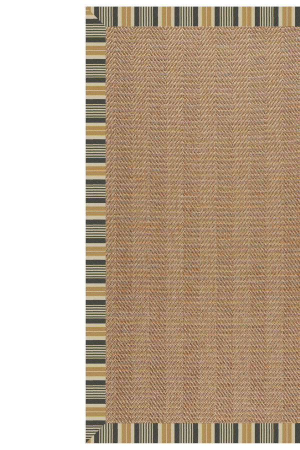 Islamorada-Herringbone Long Hill Ebony Area Rug