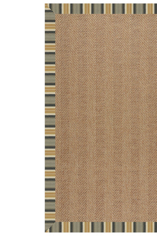 Islamorada-Herringbone Long Hill Ebony Area Rug