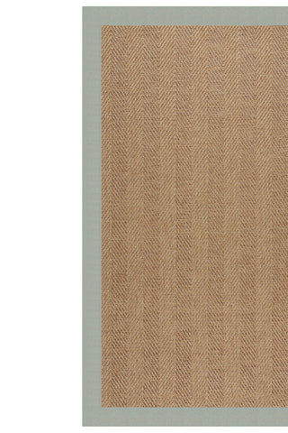 Islamorada-Herringbone Canvas Spa Blue Area Rug