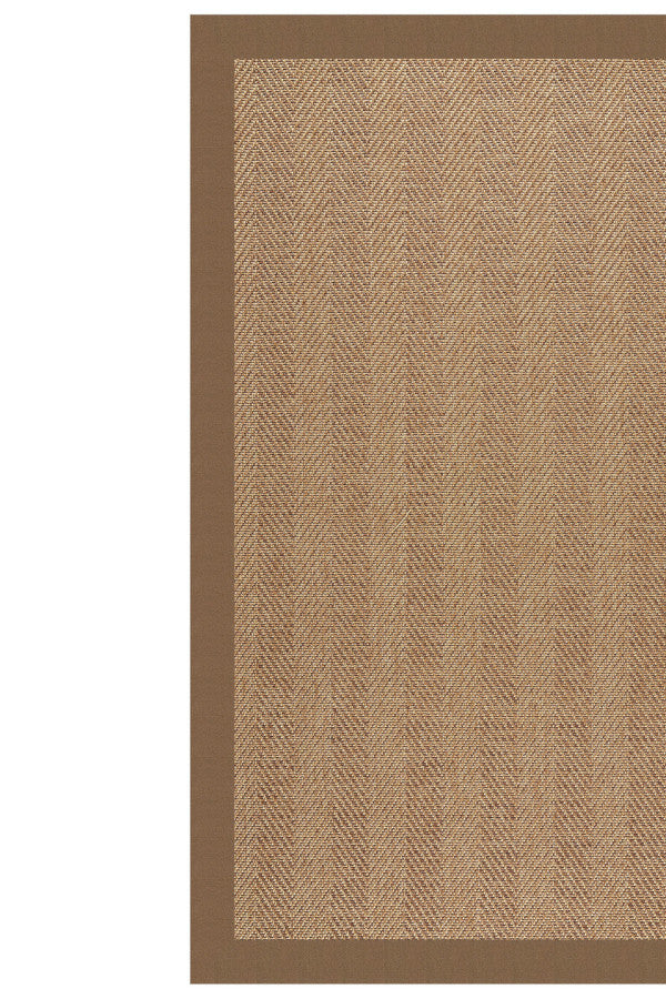 Islamorada-Herringbone Canvas Cocoa Area Rug