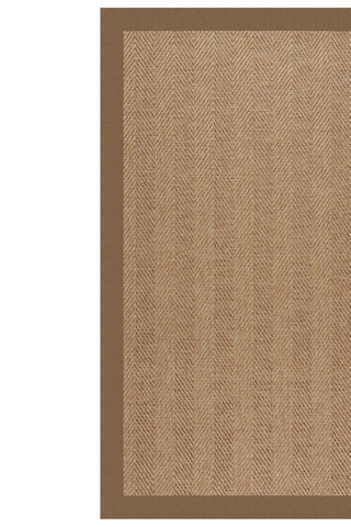 Islamorada-Herringbone Canvas Cocoa Area Rug