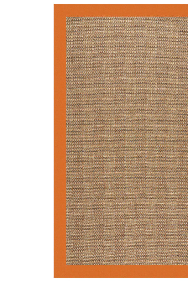 Islamorada-Herringbone Canvas Tangerine Area Rug