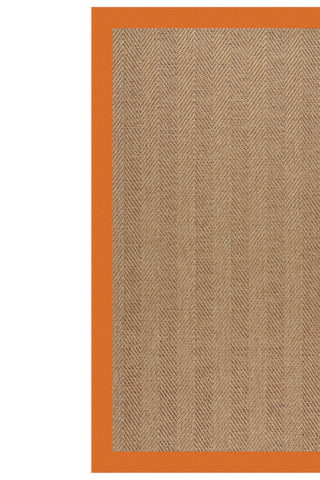 Islamorada-Herringbone Canvas Tangerine Area Rug