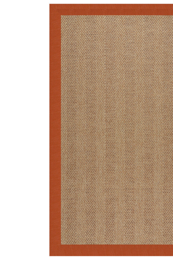 Islamorada-Herringbone Classic Persimmon Area Rug
