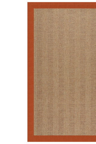 Islamorada-Herringbone Classic Persimmon Area Rug