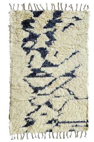 Nomad Ivory Navy Area Rug