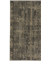 Woodgrain Charcoal Area Rug
