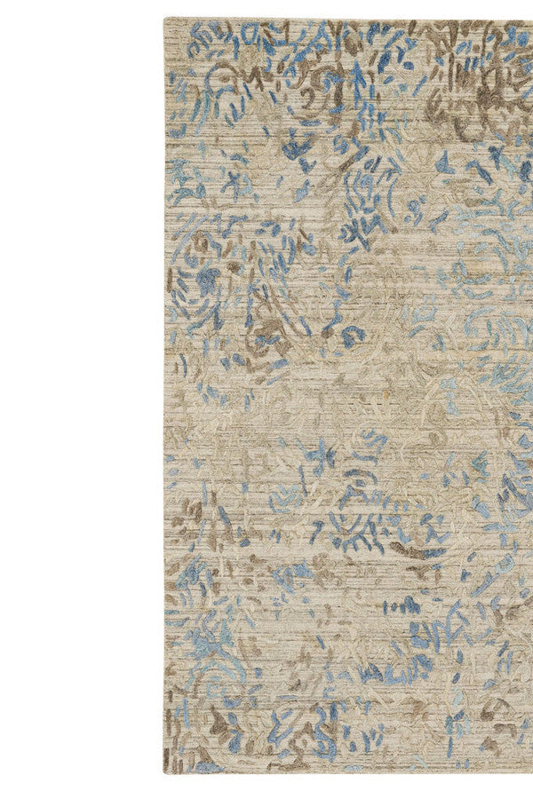 Goa Garden Blue Slate Area Rug