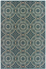 100% Polypropylene Vintage  Indoor/Outdoor Area Rug