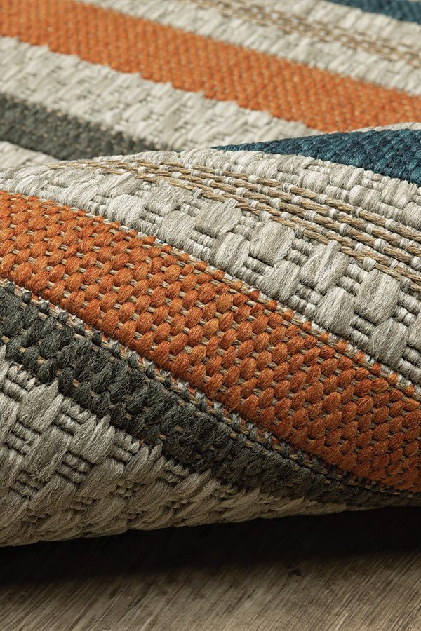 100% Polypropylene Vintage  Indoor/Outdoor Area Rug