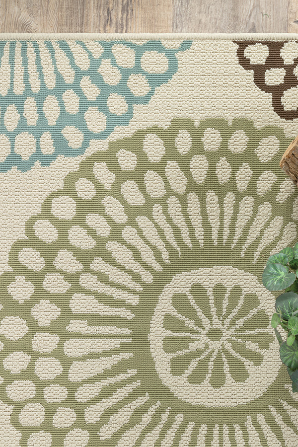 100% Polypropylene Vintage  Indoor/Outdoor Area Rug