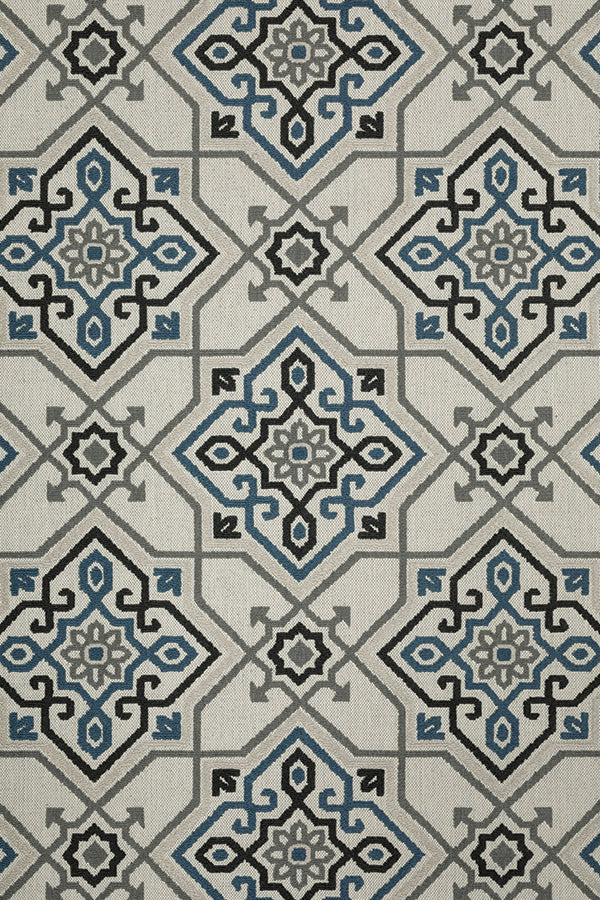 100% Polypropylene Vintage  Indoor/Outdoor Area Rug