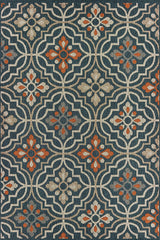 100% Polypropylene Vintage  Indoor/Outdoor Area Rug
