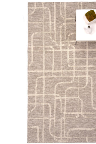 Lineas Graphite Area Rug