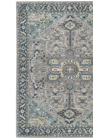 Izmir-Serapi Grey Blue Area Rug