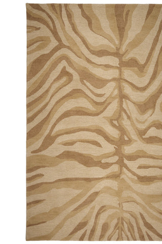 Serengeti-Zebra Beige Area Rug