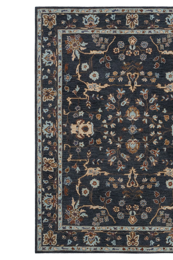 Azari-Isfahan Dark Sapphire Area Rug