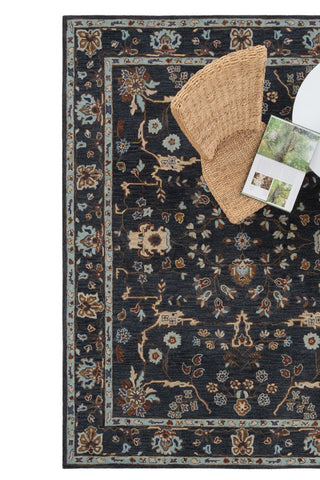 Azari-Isfahan Dark Sapphire Area Rug