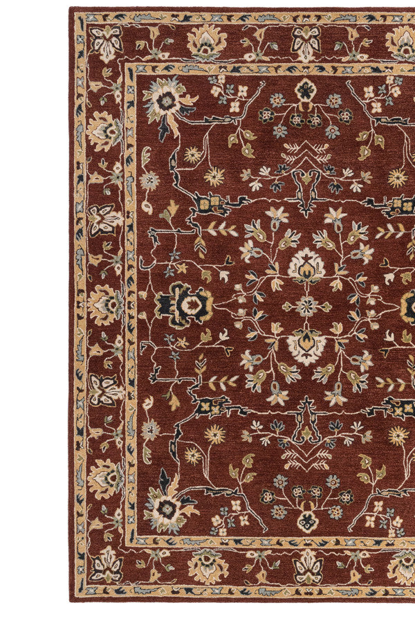 Azari-Isfahan Copper Area Rug