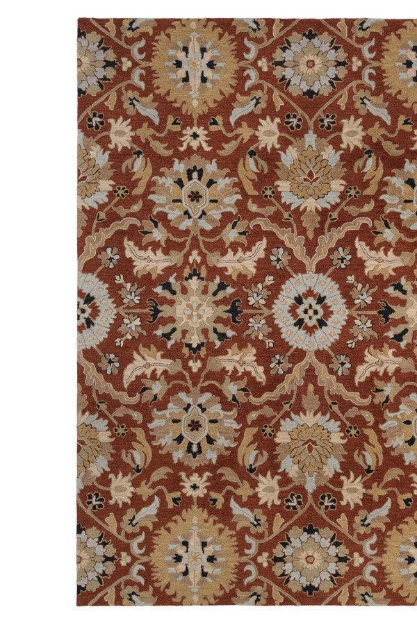 Azari-Keshan Terra Cotta Area Rug