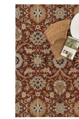 Azari-Keshan Terra Cotta Area Rug