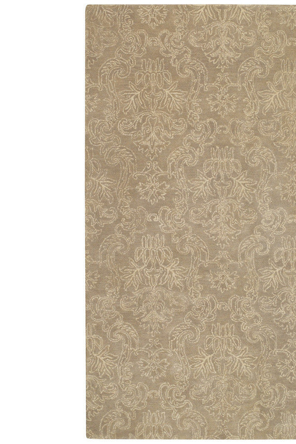 Gotham Damask Twine Area Rug