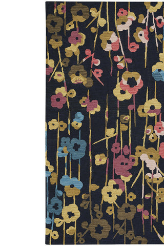 Stems Navy Area Rug
