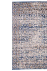 Avery-Bahktiar Navy Linen Area Rug