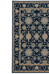 Metropolis-Ushak Navy Area Rug