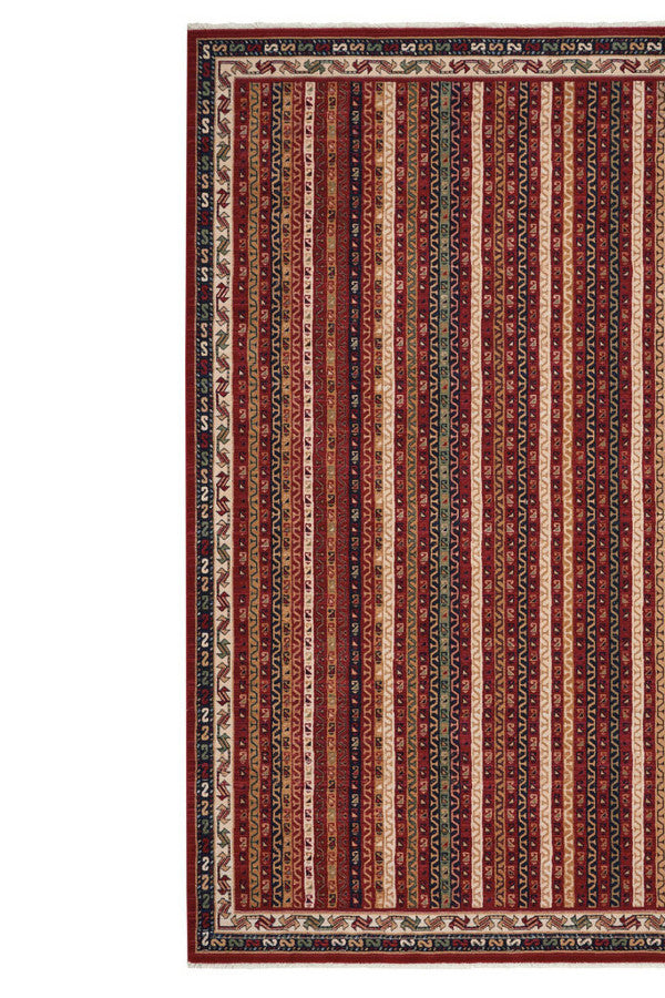 Tribute-Bazaar Deep Red Area Rug